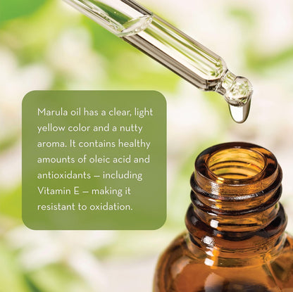 Pure Body Naturals Marula Facial Oil - Cold-Pressed, 100% Natural Face and Hair Oil for Dry, Sensitive, and Acne-Prone Skin - 1 Fl Oz