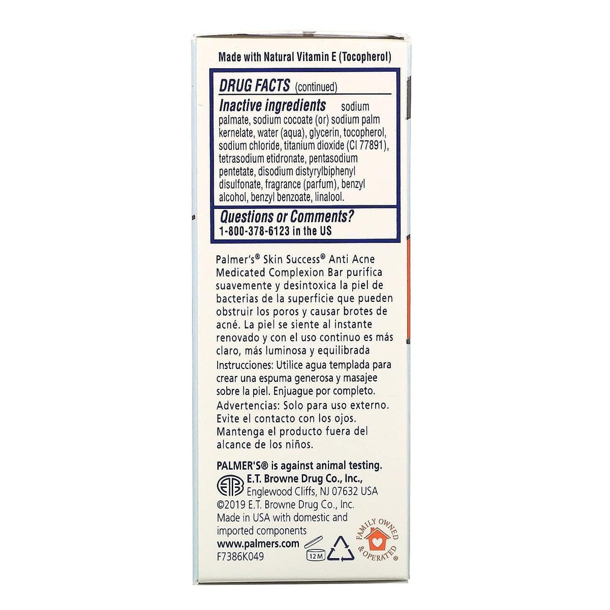 Palmer's Skin Success Eventone Medicated Complexion Bar - 3.5 oz | Fade Dark Spots & Even Skin Tone - görsel 5