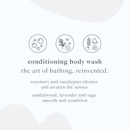 Dermalogica Conditioning Hand + Body Wash – Gentle Cleansing Shower Gel with Tea Tree & Eucalyptus Oil, 10 Fl Oz Avelisse