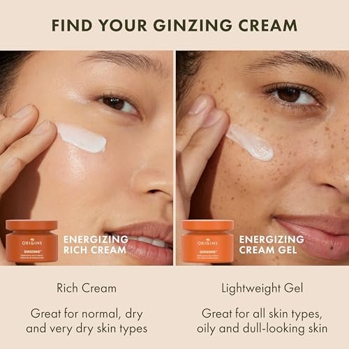 Origins GinZing Energizing Rich Cream - Face Moisturizer for Dry Skin with Niacinamide, Caffeine & Ginseng, 1.7 oz Avelisse