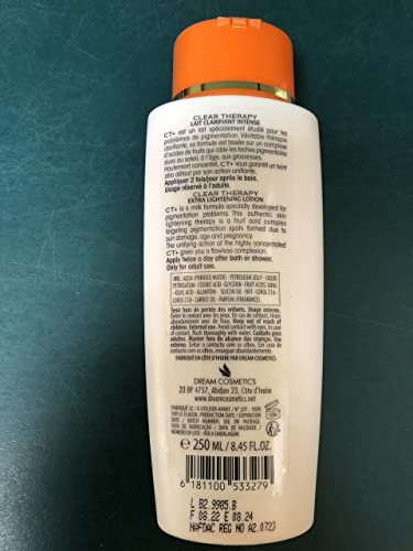 CT+ Clear Therapy Extra Lightening Lotion with Carrot Oil - 250ml (8.5 Fl Oz) for Dry & Eczema-Prone Skin - görsel 6