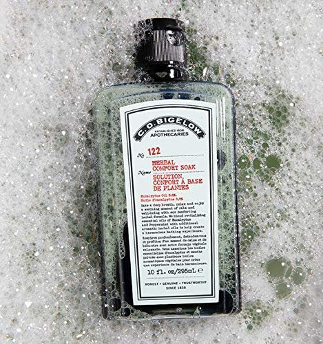 C.O. Bigelow Herbal Comfort Soak – Aromatherapy Bath Salts for Muscle Relaxation, Eucalyptus & Peppermint, 10 fl oz Avelisse