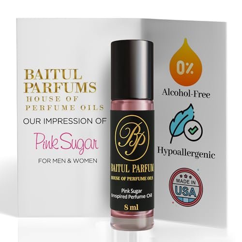 ASMARKET Comparable to Pink Sugar Alcohol-Free Fragrance - 8ml Travel Size Perfume Oil in Glass Bottle, Perfume Oil Roll On Rollerball for On the Go Use, Long Lasting Clean Scent 98% True-to-Scent - görsel 2