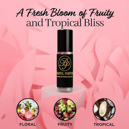 ASMARKET Comparable to Pink Sugar Alcohol-Free Fragrance - 8ml Travel Size Perfume Oil in Glass Bottle, Perfume Oil Roll On Rollerball for On the Go Use, Long Lasting Clean Scent 98% True-to-Scent