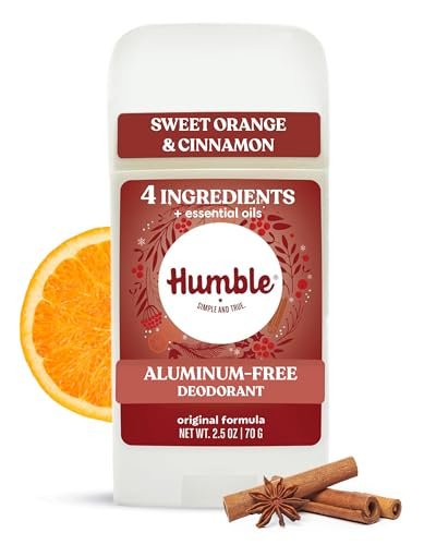 Humble Aluminum-Free Deodorant Stick - Sweet Orange & Cinnamon - Natural Long-Lasting Odor Control for Women & Men - görsel 2