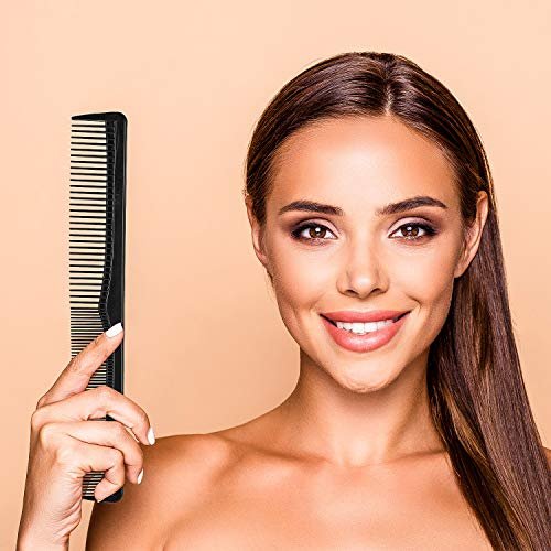 Boao 12-Piece Black Hair Combs Set – Fine & Wide Tooth Cutting Combs for Barber, Stylist, Salon, Men & Women – Pocket Size - görsel 8