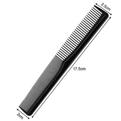 Boao 12-Piece Black Hair Combs Set – Fine & Wide Tooth Cutting Combs for Barber, Stylist, Salon, Men & Women – Pocket Size