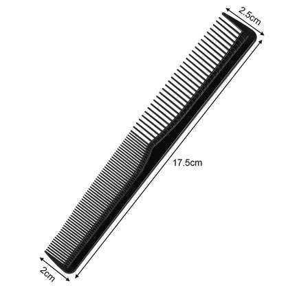 Boao 12-Piece Black Hair Combs Set – Fine & Wide Tooth Cutting Combs for Barber, Stylist, Salon, Men & Women – Pocket Size
