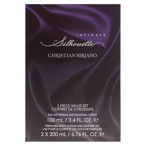 Silhouette Intimate by Christian Siriano for Women - 3 Pc Gift Set: Eau de Parfum, Body Lotion & Shower Gel Avelisse