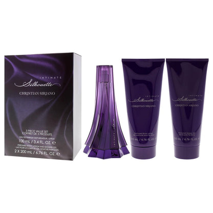 Silhouette Intimate by Christian Siriano for Women - 3 Pc Gift Set: Eau de Parfum, Body Lotion & Shower Gel Avelisse