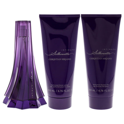 Silhouette Intimate by Christian Siriano for Women - 3 Pc Gift Set: Eau de Parfum, Body Lotion & Shower Gel Avelisse