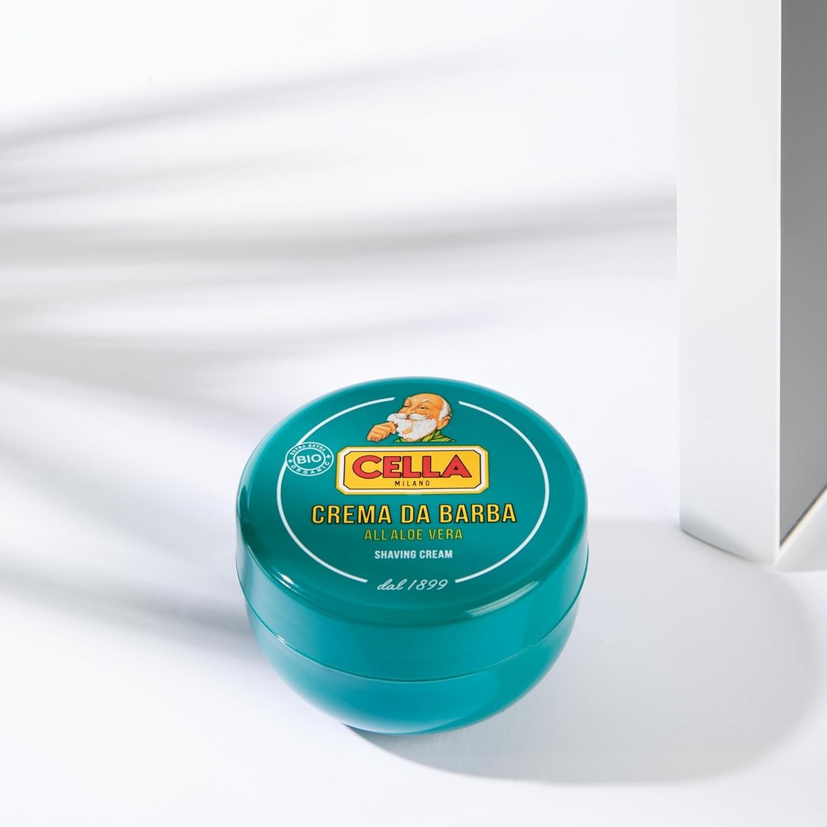 Cella Milano Aloe Vera Shaving Cream Soap, 150g – Dense, Luxurious Lather for Smooth Shaves, Made in Italy Since 1899 Avelisse