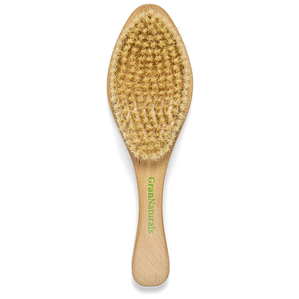 GranNaturals Soft Bristle Hair Brush – Curved Boar Bristle Hairbrush for Waves, Slick Back & Smoothing, Wooden Handle Avelisse