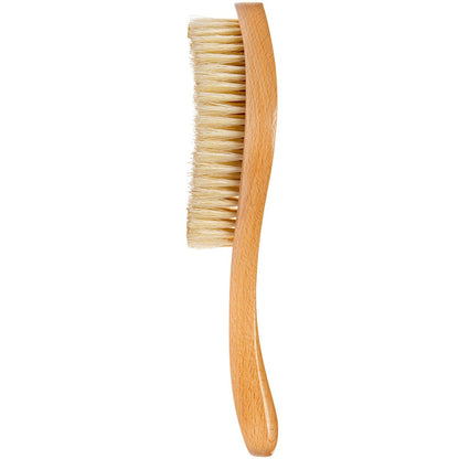 GranNaturals Soft Bristle Hair Brush – Curved Boar Bristle Hairbrush for Waves, Slick Back & Smoothing, Wooden Handle Avelisse