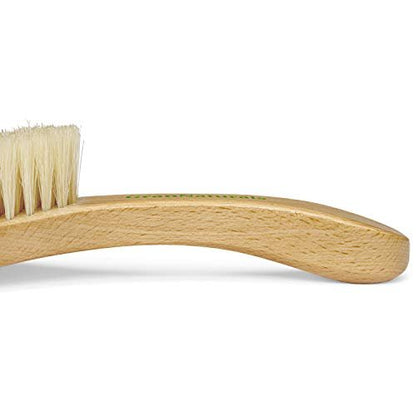 GranNaturals Soft Bristle Hair Brush – Curved Boar Bristle Hairbrush for Waves, Slick Back & Smoothing, Wooden Handle Avelisse