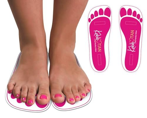 Kobbtan Spray Tan Feet Pads – Disposable Non-Slip Foot Protectors for Spray Tanning, 25 Pairs Avelisse