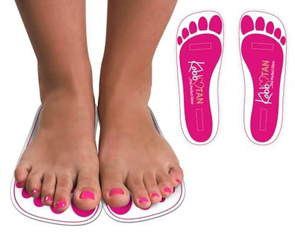 Kobbtan Spray Tan Feet Pads – Disposable Non-Slip Foot Protectors for Spray Tanning, 25 Pairs Avelisse