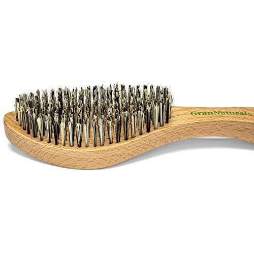 GranNaturals Extra Hard Wave Brush - Curved Boar & Extra Hard Nylon Bristle Hair Brush for 360 Waves - görsel 6