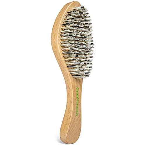 GranNaturals Extra Hard Wave Brush - Curved Boar & Extra Hard Nylon Bristle Hair Brush for 360 Waves - görsel 2