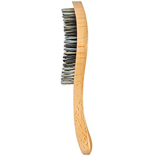 GranNaturals Extra Hard Wave Brush - Curved Boar & Extra Hard Nylon Bristle Hair Brush for 360 Waves - görsel 4