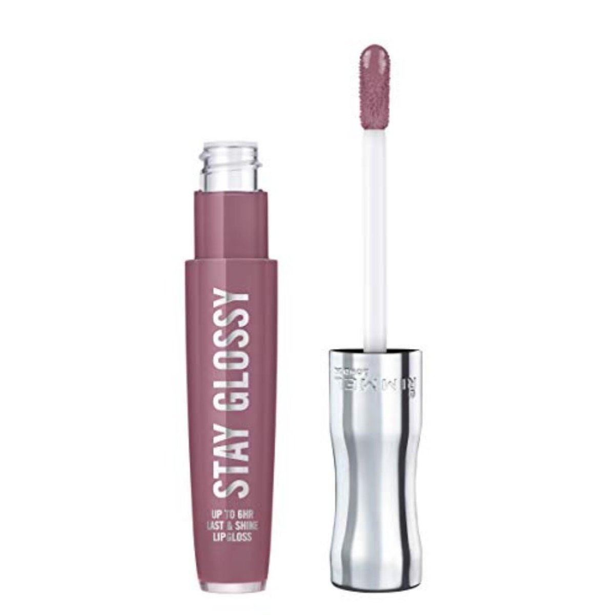 Rimmel Stay Glossy Lip Gloss - Non-Sticky Lightweight Formula for Lip Color and Shine - 200 Tainted Love, 0.18 oz - görsel 2