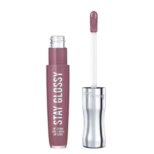 Rimmel Stay Glossy Lip Gloss - Non-Sticky Lightweight Formula for Lip Color and Shine - 200 Tainted Love, 0.18 oz - görsel 1