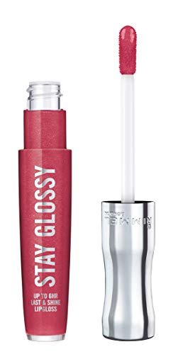 Rimmel Stay Glossy Lip Gloss - Non-Sticky Lightweight Lip Color & Shine - 500 Rulebreaker, 0.18 oz - görsel 2