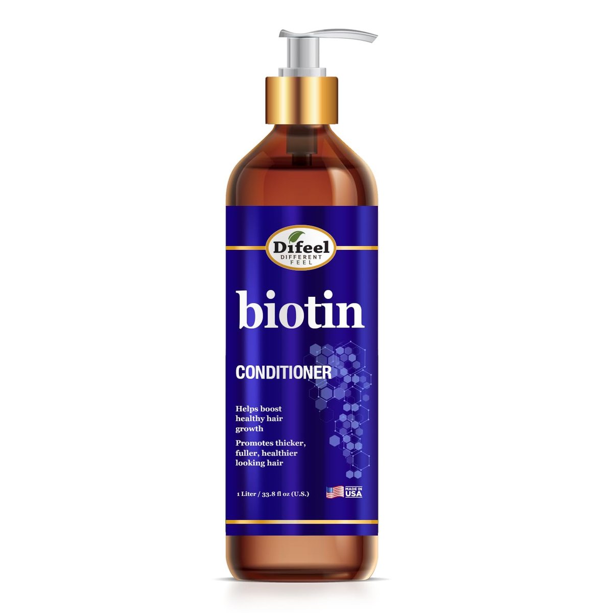 Difeel Pro-Growth Biotin Conditioner for Hair Growth – 33.8 oz, Ideal for Thin Hair Avelisse