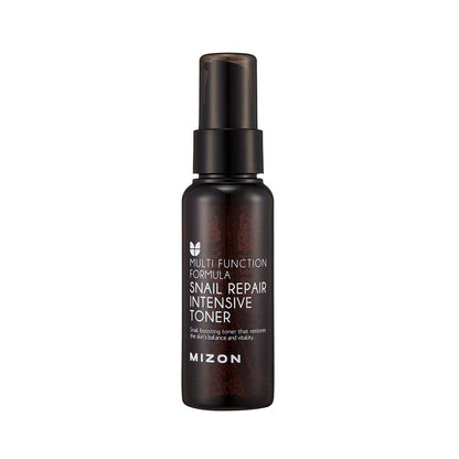 MIZON Snail Line Set – Korean Snail Skincare Essentials Mini Set with Foam Cleanser, Toner, Essence & All in One Cream for Smooth, Moisturized Skin & Fine Wrinkle Improvement