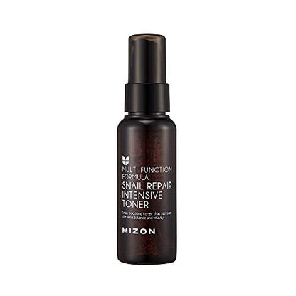 MIZON Snail Line Set – Korean Snail Skincare Essentials Mini Set with Foam Cleanser, Toner, Essence & All in One Cream for Smooth, Moisturized Skin & Fine Wrinkle Improvement