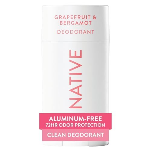 Native Deodorant - Grapefruit & Bergamot, Aluminum Free, 72 Hour Odor Control for Women and Men, 2.65 oz - görsel 1