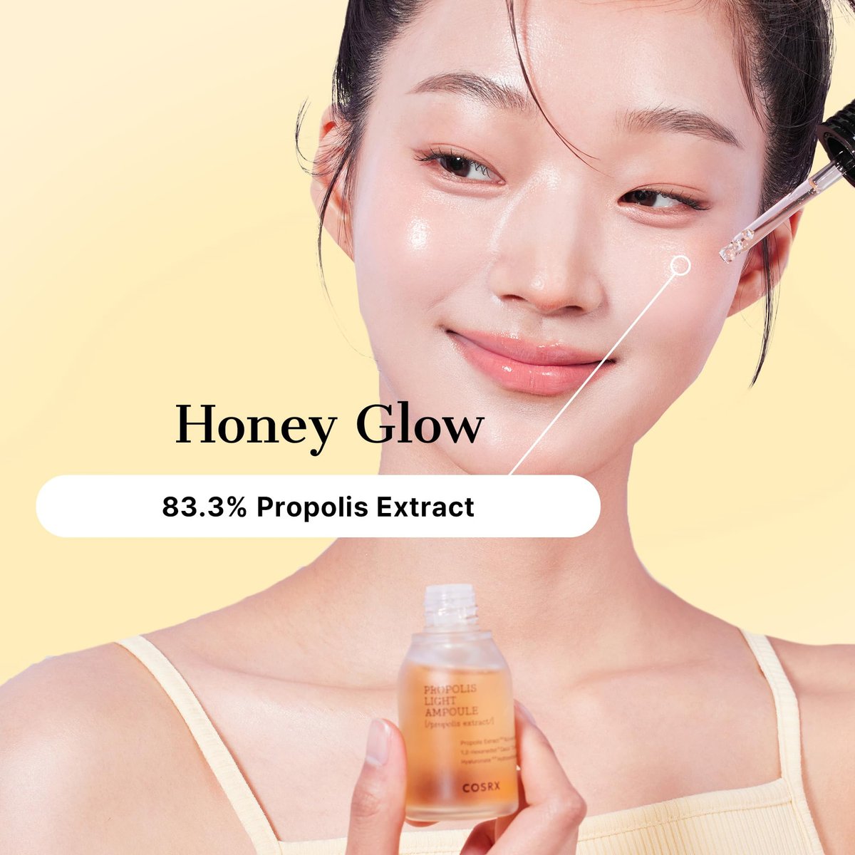 COSRX Propolis Ampoule - Glow Boosting Serum with 73.5% Propolis Extract, 30ml Hydrating Essence for Sensitive Skin, Fine Lines, Uneven Skintone - Korean Skincare - görsel 9