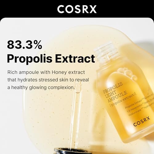 COSRX Propolis Ampoule - Glow Boosting Serum with 73.5% Propolis Extract, 30ml Hydrating Essence for Sensitive Skin, Fine Lines, Uneven Skintone - Korean Skincare - görsel 4