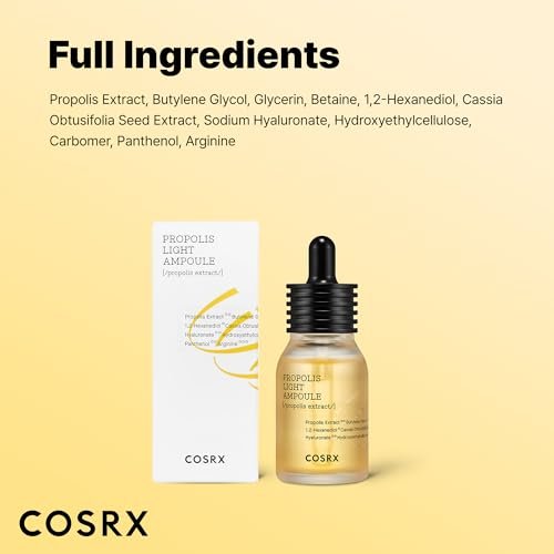 COSRX Propolis Ampoule - Glow Boosting Serum with 73.5% Propolis Extract, 30ml Hydrating Essence for Sensitive Skin, Fine Lines, Uneven Skintone - Korean Skincare - görsel 12