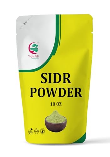 Yogi's Gift Organically Grown Sidr Leaf Powder - Natural Herbal Hair Cleanser & Conditioner, Rejuvenates Hair Follicles (10 Oz) Avelisse
