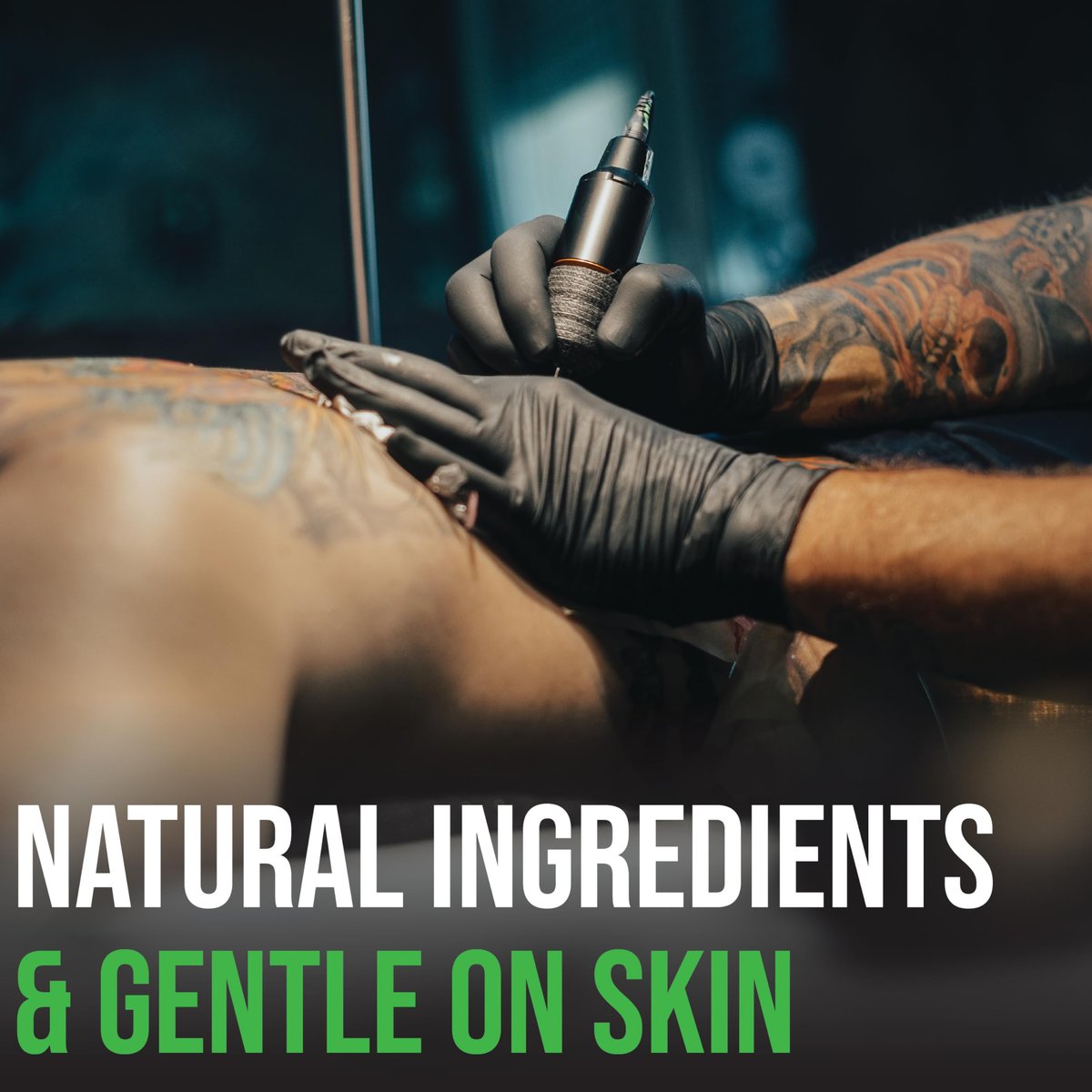 Essential Values Natural Green Soap - Gentle Tattoo Cleanser & Healing Promoter, 16 oz - USA Made - görsel 9