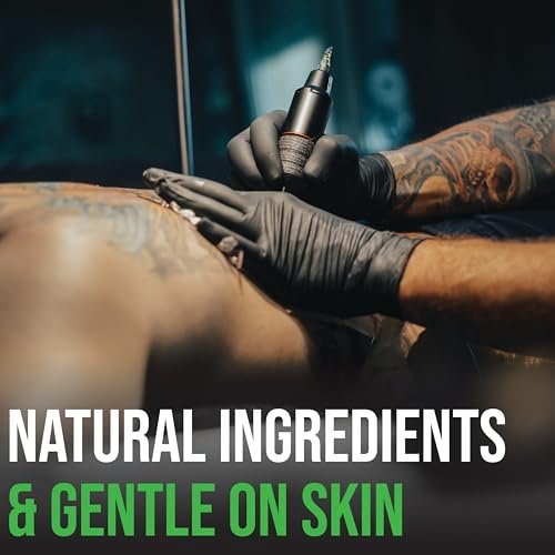 Essential Values Natural Green Soap - Gentle Tattoo Cleanser & Healing Promoter, 16 oz - USA Made - görsel 10