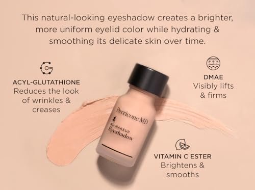 Perricone MD No Makeup Liquid Eyeshadow – Hydrating Serum Texture, Crease-Proof Anti-Aging with Vitamin C – Shade 2, 0.3 fl oz - görsel 10