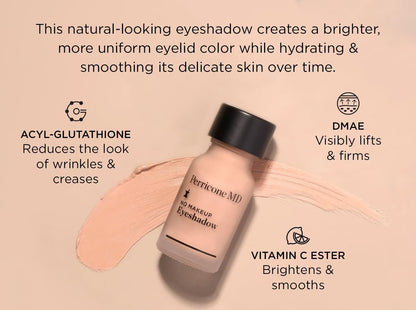 Perricone MD No Makeup Liquid Eyeshadow – Hydrating Serum Texture, Crease-Proof Anti-Aging with Vitamin C – Shade 2, 0.3 fl oz