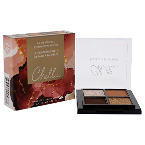 Chella La Vie Travel Size Eyeshadow Palette - Talc-Free, Hypoallergenic Eyeshadows for Sensitive Eyes - görsel 6