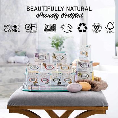South Of France Natural Body Care Triple Milled Large 6OZ Bar Soap – Variety Pack 1 (8 Bars) Avelisse