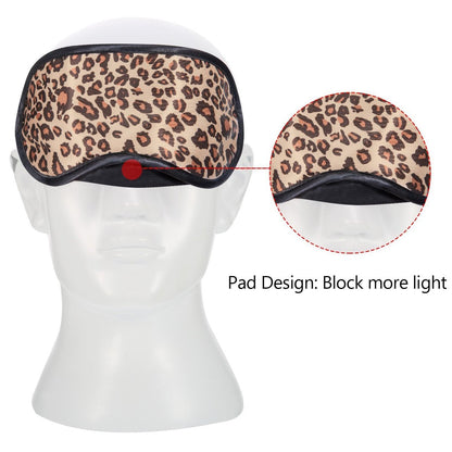 10 Pack Sleep Mask - Leopard Eye Masks for Sleeping, Shift Work, Naps, Travel - Soft Satin Blindfold with Nose Pad for Men & Women