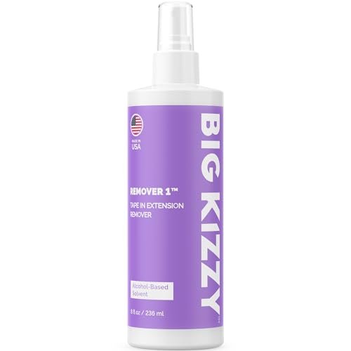 Big Kizzy Tape in Extension Remover Spray - Fastest & Easiest Tape In Remover, 8oz - Compatible with All Human Hair Extension Tape - görsel 2