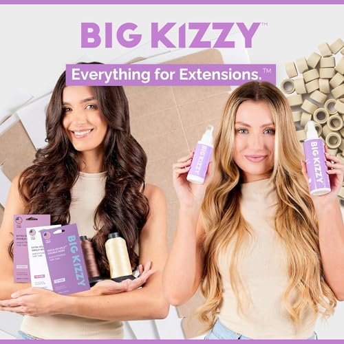 Big Kizzy Tape in Extension Remover Spray - Fastest & Easiest Tape In Remover, 8oz - Compatible with All Human Hair Extension Tape - görsel 12