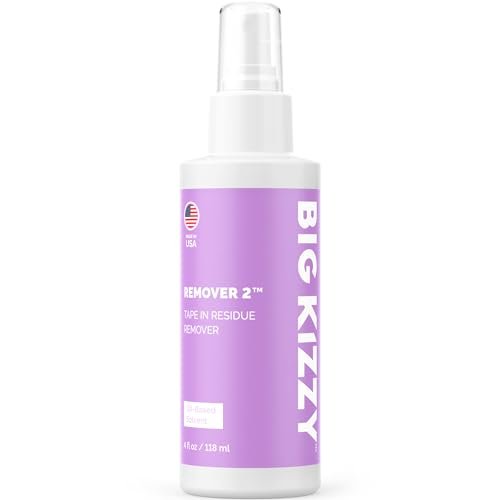 Big Kizzy Remover 2 (4 oz) - Professional Tape In Extension Remover & Adhesive Residue Remover for Hair Extensions, Wigs, and Hair Systems - Quick, Non-Damaging Avelisse