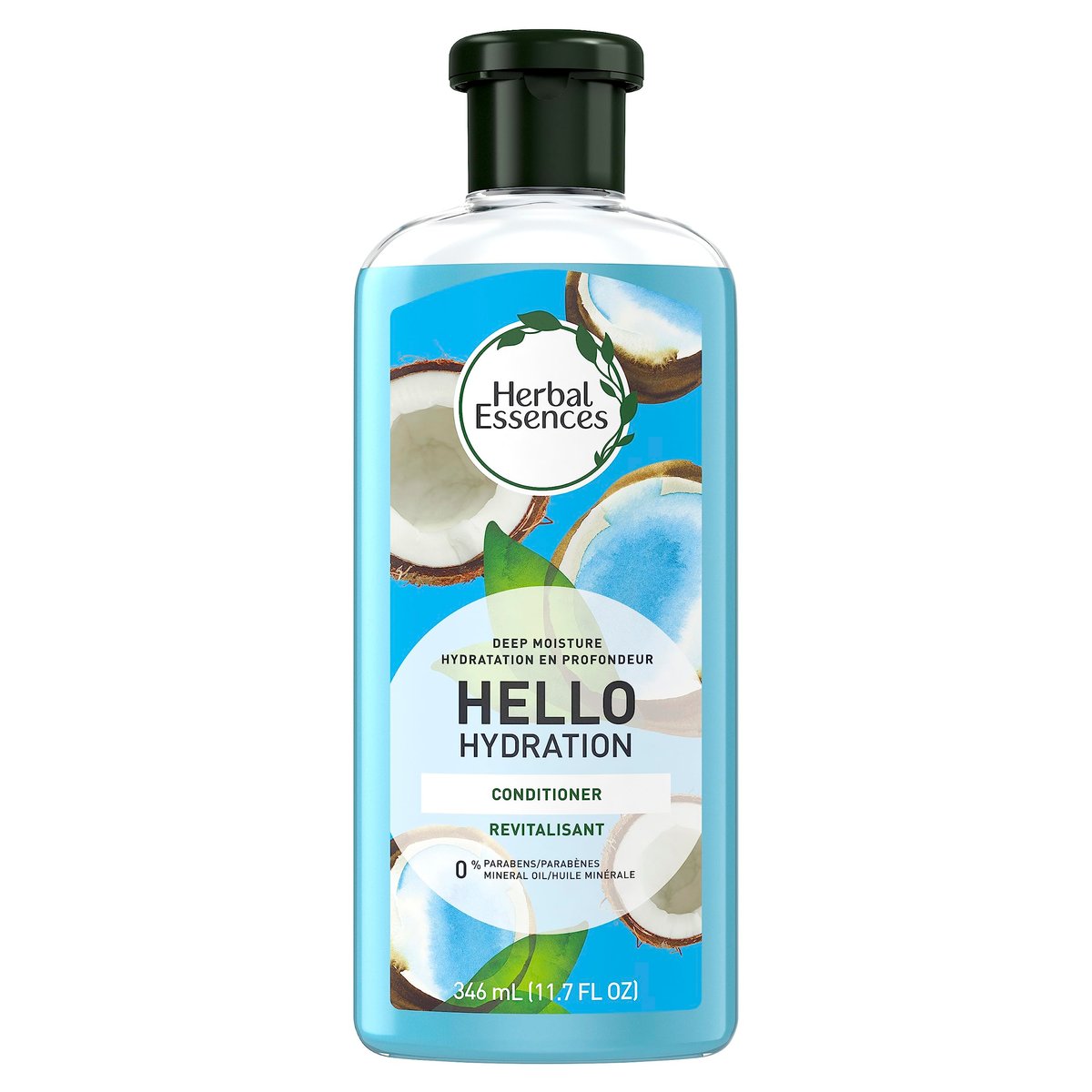 Herbal Essences Hello Hydration Conditioner, Deep Moisture for Hair, 11.7 Fl Oz, Coconut Scent, Paraben Free, Dermatologist Tested, Cruelty Free - görsel 1