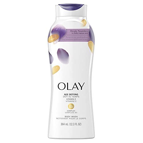 Olay Age Defying Body Wash with Vitamin E - 12.3 Fl Oz, Nourishing & Hydrating Body Cleanser Avelisse