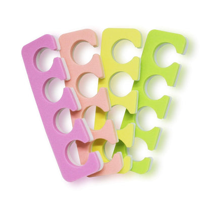 ZMOI 120 PCS Premium Pedicure Toe Separators - Soft & Durable Bulk Salon Pedicure Accessories, 4 Colors Avelisse