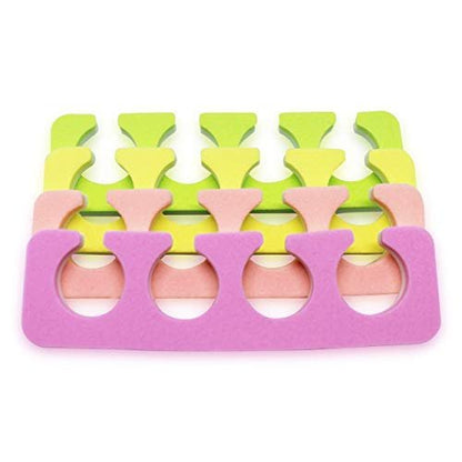 ZMOI 120 PCS Premium Pedicure Toe Separators - Soft & Durable Bulk Salon Pedicure Accessories, 4 Colors Avelisse