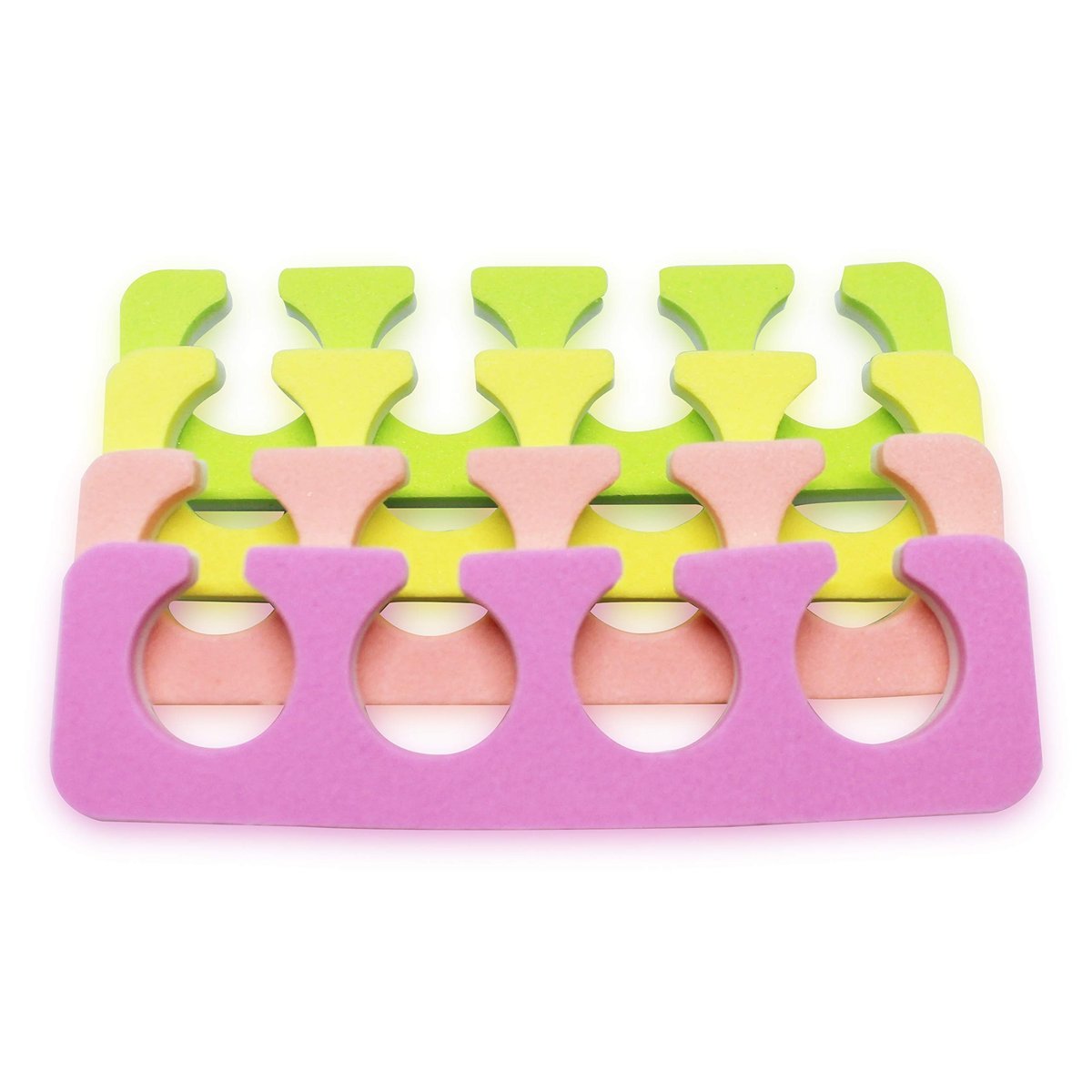 ZMOI 120 PCS Premium Pedicure Toe Separators - Soft & Durable Bulk Salon Pedicure Accessories, 4 Colors Avelisse